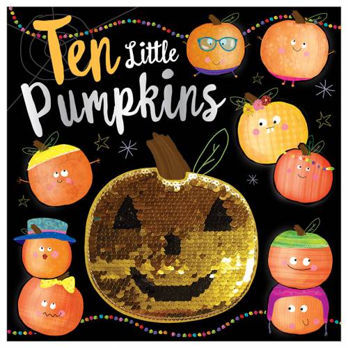 First Spread of Ten Little Pumpkins (9781788431668)