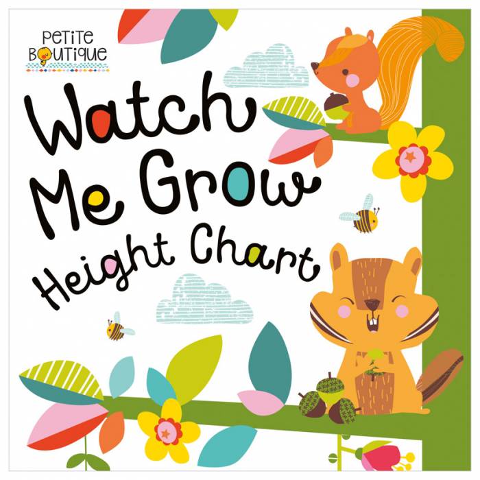 First Spread of Petite Boutique Watch Me Grow Height Chart (9781786921253)