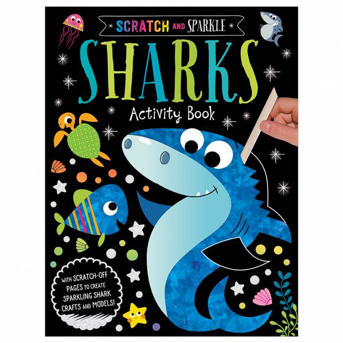 First Spread of Scratch and Sparkle Sharks Activity Book (9781789473919)