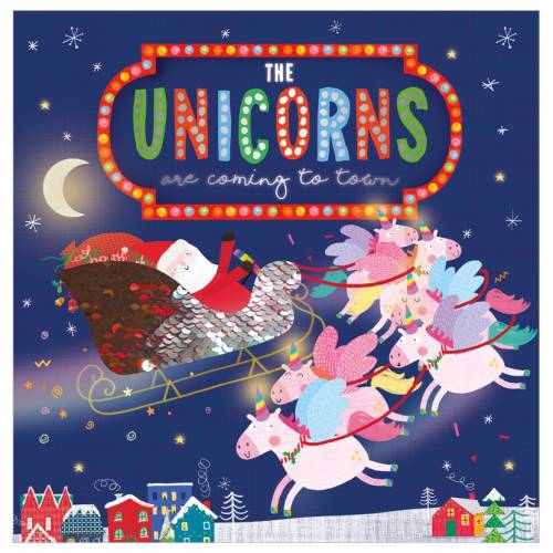 First Spread of The Unicorns Are Coming to Town (9781800580152)