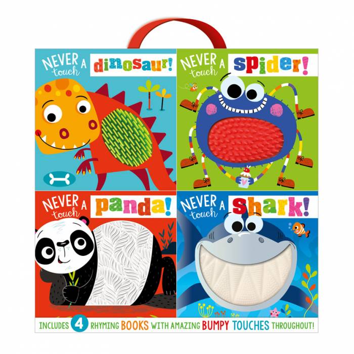 First Spread of Never Touch Board Book Library (9781800580800)