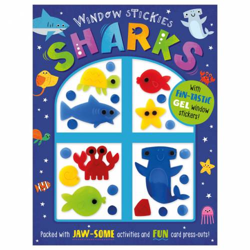 First Spread of Window Stickies Sharks (9781803370385)
