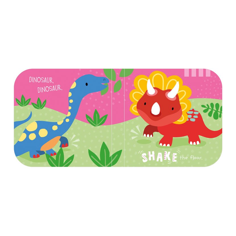 Sensory Snuggables Dinosaur Hand-Puppet Soft Book - Image 3